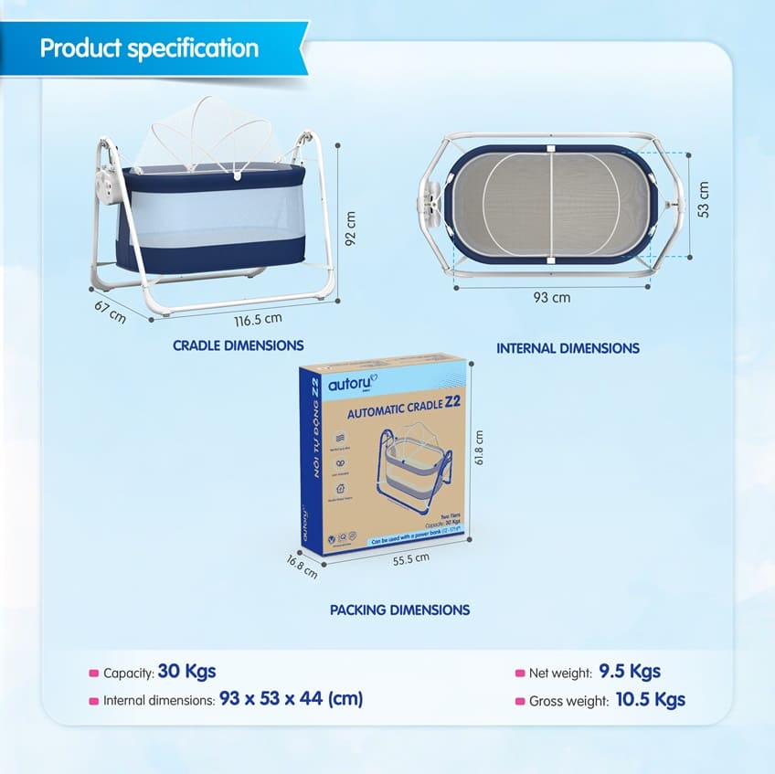 Electric baby cradle