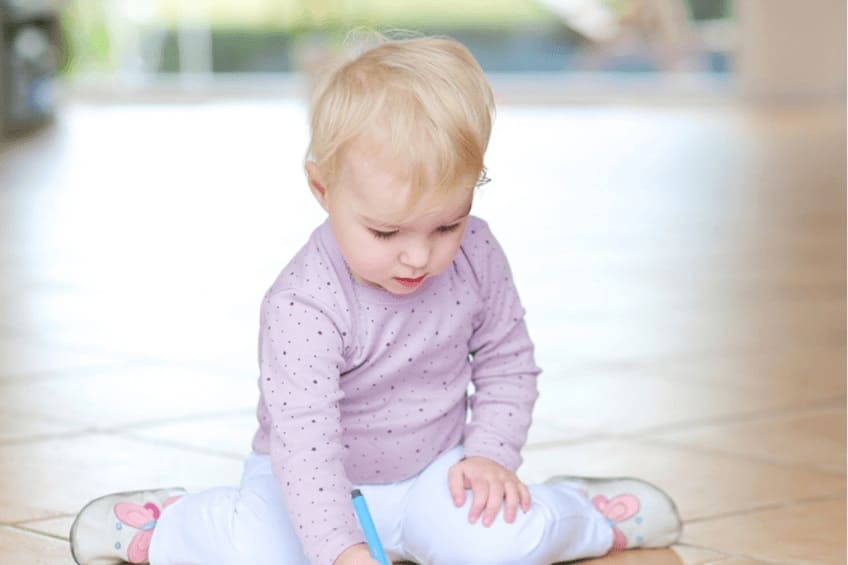 Correct sitting posture for children